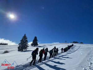 dolomitiguides escursione  ciaspole monte avena